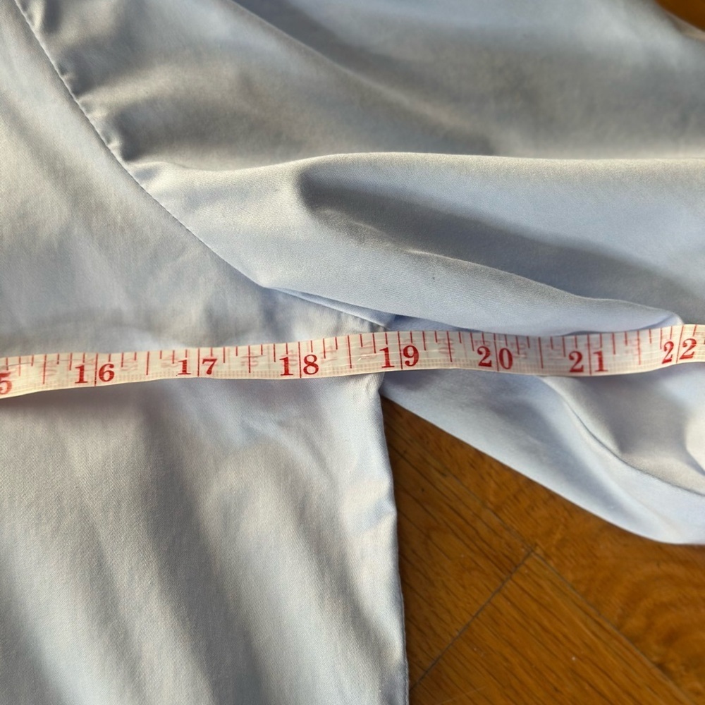 Tyler Boe Cali Top Blue Off Shoulder Cotton Size Small Adjustable Strap Bow slv - Picture 7 of 12